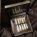 Custom Color Card Black White clear Press on Nails case pink Empty Fake Nails Display Wear Nails Packaging Box Container