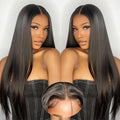 Raw Vietnamese Straight Lace Wigs Human Hair Glueless Transparent Lace Frontal 6x4 High Quality Natural Wigs for Black Women