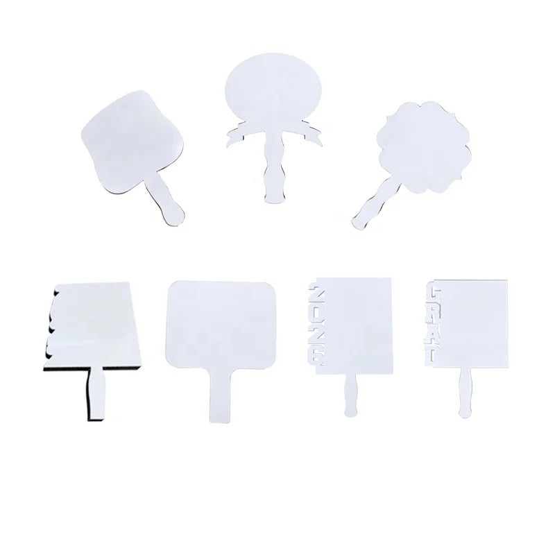 2026 Hot Custom Shape/Size DIY Design Printable Paddles Sublimation Blank MDF Graduation Paddle Fan