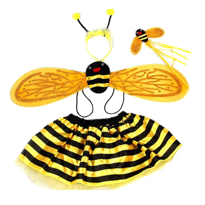 2026 New Products Wholesale Fancy Baby Cute Bee Outfit Children Apparels With Accessories Kids Performance Costumes