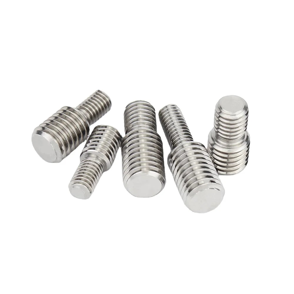 1/5pcs Male to Male M3 to M4 to M6 to M8-20 304 A2 Stainless Steel Thread Adapter Outside Thread Double Head Transfer Screw Bolt