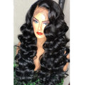 China Vendor Wholesale Virgin Brazilian Deep Wave Full Lace Wigs Natural Transparent Lace Human Hair Wig for Black Wo