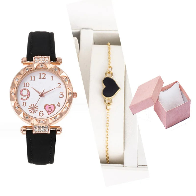 Women's Set Fashion Cross-border Quartz 2023 New Women's Bracelet Watch Women's Gift Set