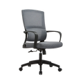 Adjustable Armrest Mid Back Back Support Revolving Mesh Fabric Anji Staff Ergonomic Office Chair(new)