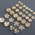 M1038 Wholesale Flower Shaped Metal Copper Diy Earrings Pendants Bead Connector Women Jewelry Findings & Components