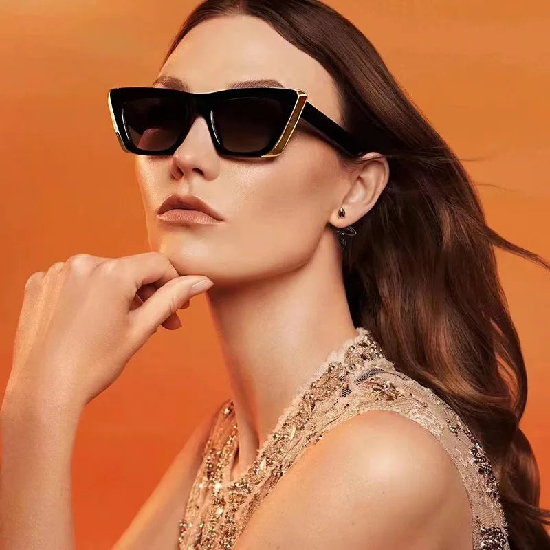 Hot Selling Cat Eye Sun Glasses Colorful Uv400 Shades Trendy Fashion Women Sunglasses