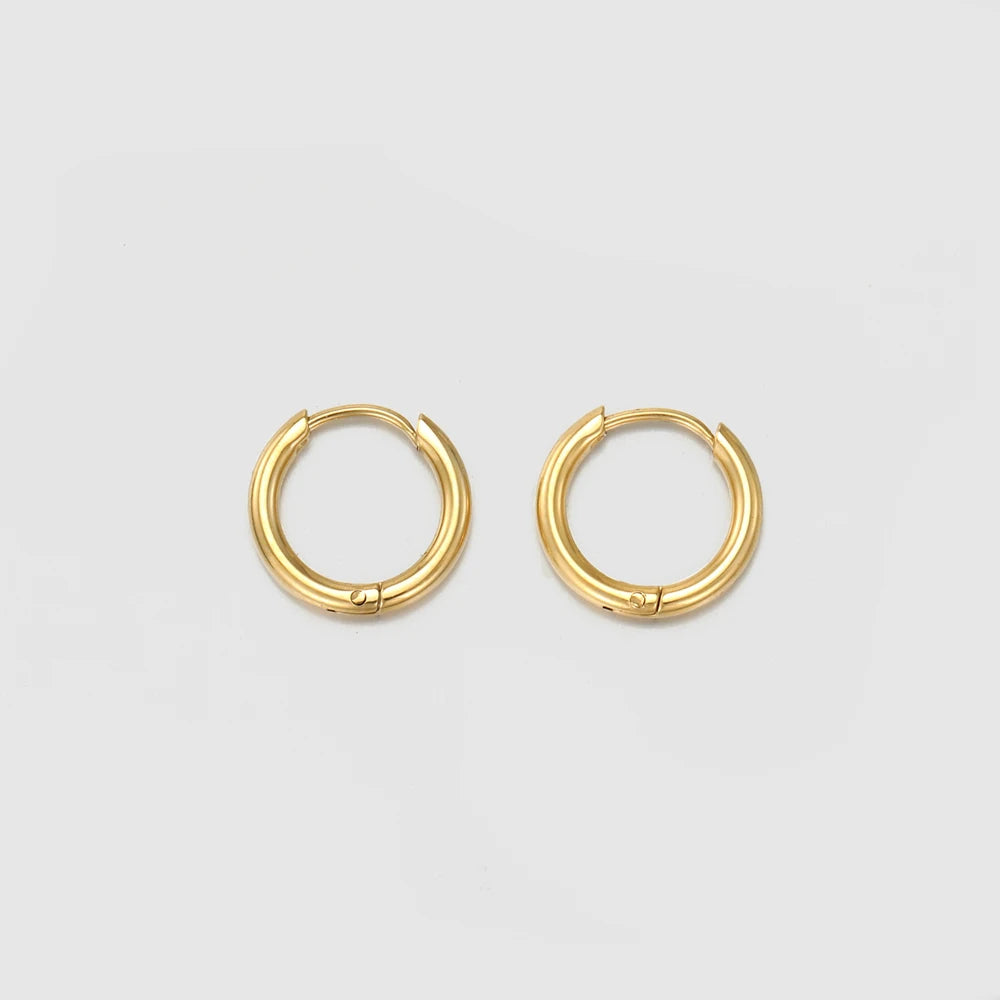EManco Jewelry Trendy Women Hypoallergenic  Stainless Steel Small Hoop Earrings Jewelry Hot Sale