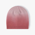 Dye Gradient Color Core Yarn Knit Beanie Hat Rib Knit Dip-dye Dashmere Hat Women Hats