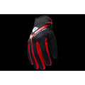 HAYES Summer Sports Gloves Comfortable Polyester/Cotton PU Riding Gloves in Black/Red for Motocross/Enduro
