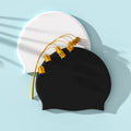 GD Free Design Colored Silkscreen Printed Silicone Swim Cap Premium Swimming Accessory