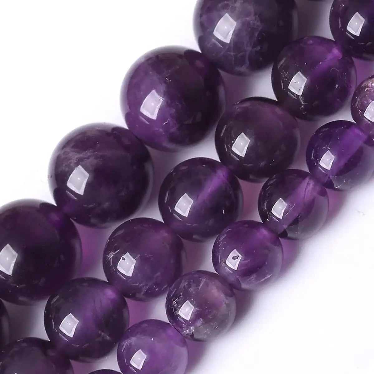 Natural Round Dream Amethyst Agate Loose Stone Beads Bulk for Jewelry Making 4MM 6MM 8MM 10MM