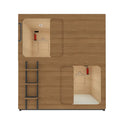 WE Brand Hot Sale Wood Single Bunk Bed Modern Sleep Box Bed Wood Capsule Bed