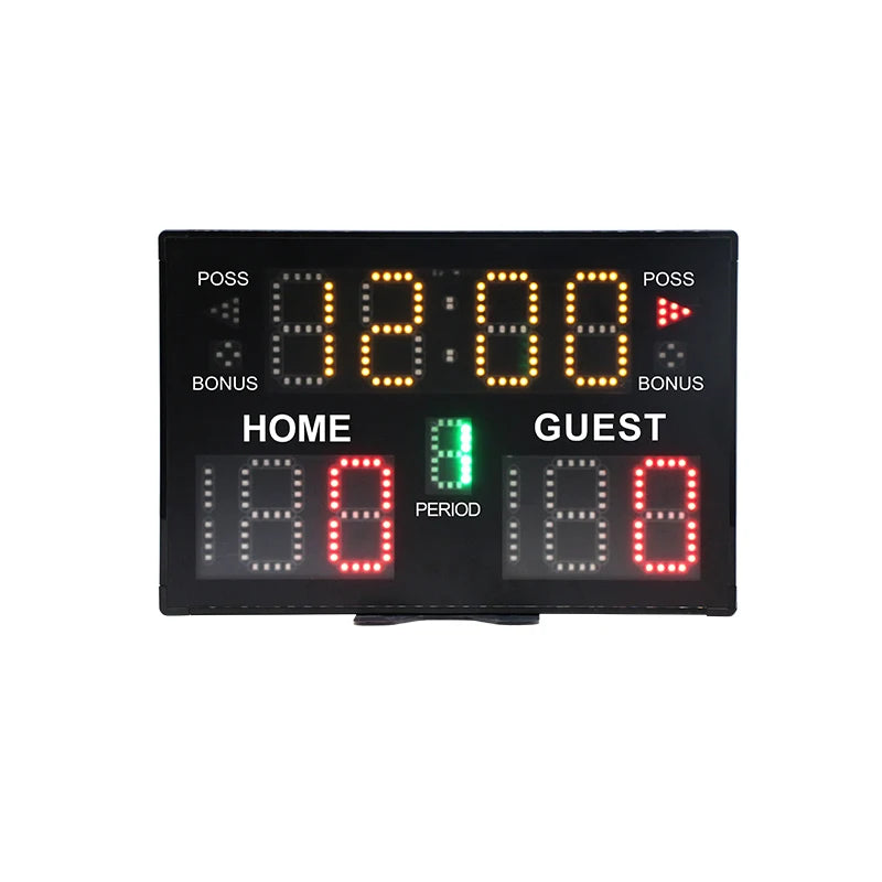 Electronic Score Board Digital Scoreboard 18650 Built-in Battery LED Basketball Scoreboard Portable Electronic Scoreboard