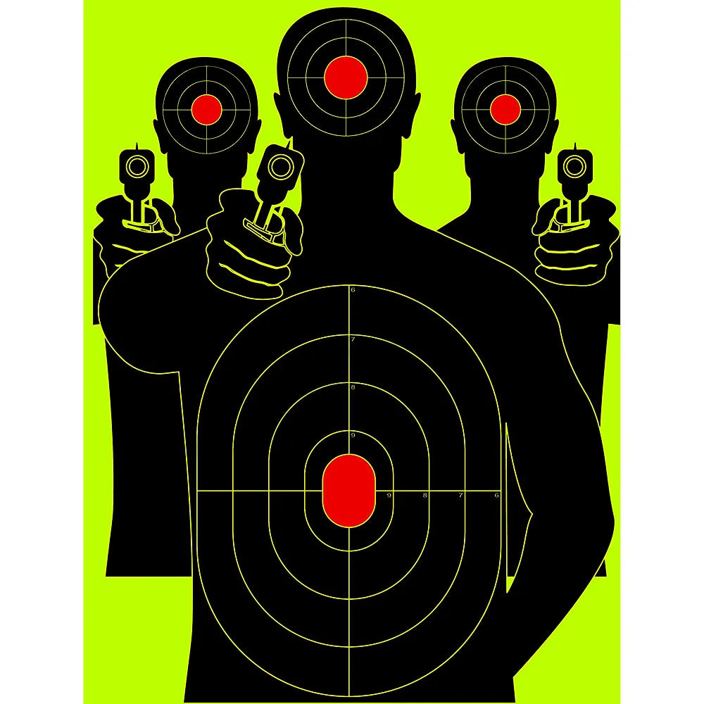 Shero Bright Fluorescent Stick & Splatter Self Adhesive Shooting Targets Paper