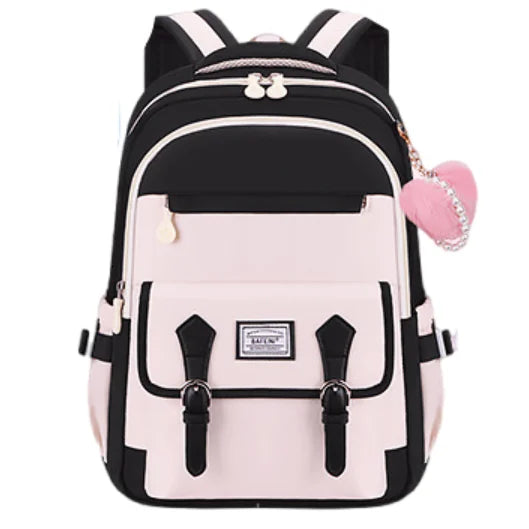 2025 New Fashion Lightweight School Student Backpack 1-6 Grade Large Capacity Ridge Protection High Polyester Daily Colorful