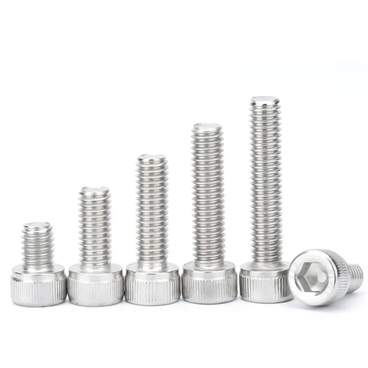 Wholesale 304 Stainless Steel Plain Finish Cup Head Bolts M3 M4 M5 M6 Hex Socket Allen Key Screw DIN912