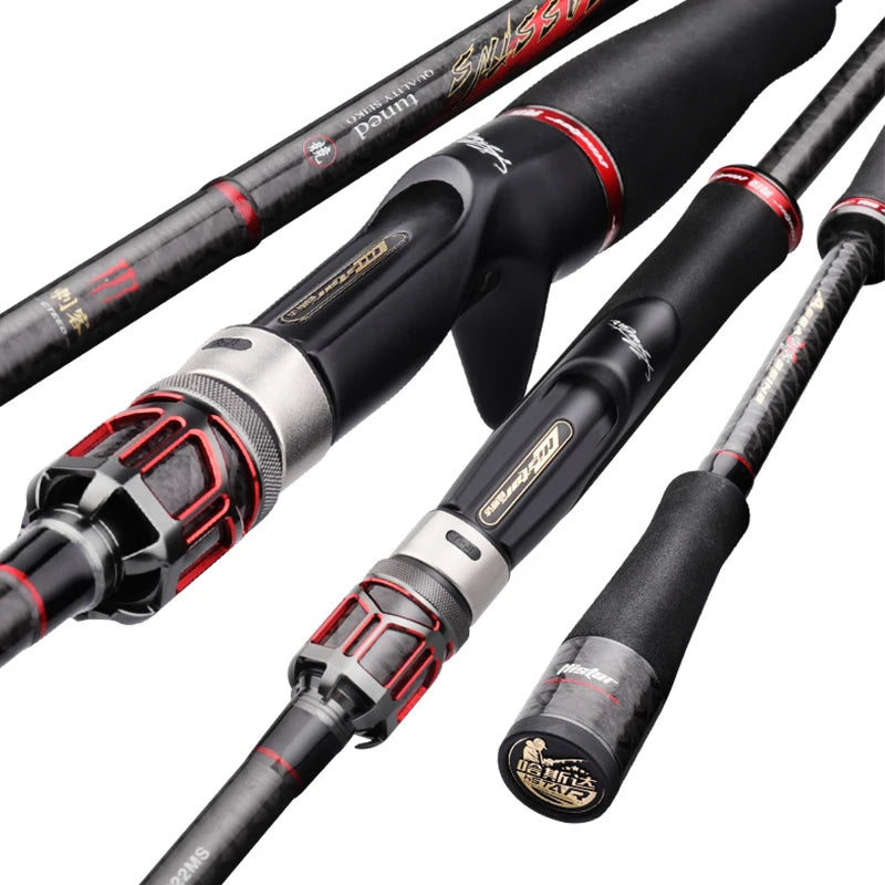 HISTAR 1.98M to 2.49M Microwave Line Guide Light Assassins Competition Fast Action Carbon Cloth Tube Fuji Reel Seat Spinning Rod