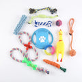 Manufacturer Wholesale 12PCS/SET Eco-Friendly Cotton Rope Dog Toy Interactive Chew Toy