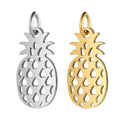 Custom Pineapple Design Charm Pendant Jewelry Fruit Accessory Stainless Steel Pendants Charms for Jewelry Making