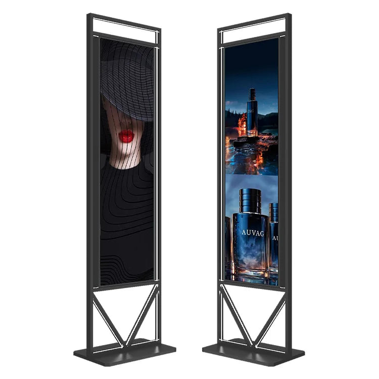 Vertical LED LCD IP65 Indoor/Outdoor Floor Standing Media Player 65/55 Inch Digital Signage Display for Restaurant Shopping Mall