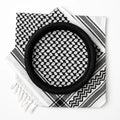 57 Inch Arab Agal Shemagh Palestinian Keffiyeh Scarf Black Arabian Head Hoop Traditional Style Wrap for Men and Women