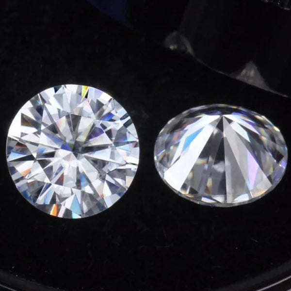 Wholesale 1CT 6.5mm Round Loose Moissanite Stone D Color VVS Clarity Lab Grown for Mens Womens Custom Engagement Ring Design