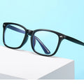 Hot Selling Anti Blue Light Square Eyeglasses Custom Logo Printed PC Frame Blue Light Blocking Glasses for Unisex All Face