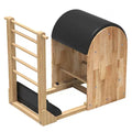 High Quality Adjustable Wooden Pilates Studio Equipment Pilates Reformer Bucket Trainer Oak Wood Ladder Barrel