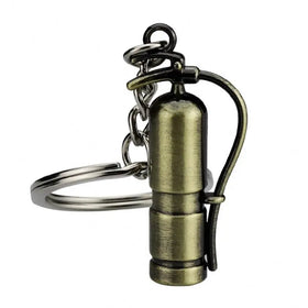 Promotion Custom logo Vintage Fire Extinguisher Keychain Alloy 3D Metal Key Chains Gift for Firefighters Student Fire Training