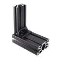China Manufacturer Cnc Aluminum Rohs Odm Oem Imperial 6377 10&15  Inches 4 Hole Transition Corner Bracket for Aluminum Profile