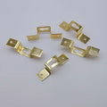 HongZun GDAG 15x62x17.5mm 13x61mm Square Iron Brass-plated Galvanized Hidden Picture Frame Hanger Hook Home Hardware Accessories