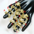 Wholesale Jewelry 18K Plated Zirconia Wild Jewelry Cubic Zirconia Leopard Rings