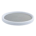 Pantry Kitchen Vanity Organizer Non Skid Lazy Susan Turntable Cabinet Organizer 360 Degree Rotating Spice Rack White Stainless