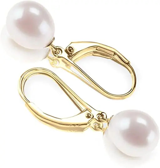 Simple Korean Earrings Pendant 925 Sterling Silver Earrings Temperament Pearl Earrings for Women
