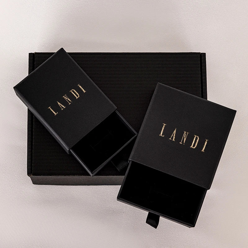 Custom Logo Pull Out Jewelry Package Luxury Custom Rings Bracelet Packaging Gift Paper Pink Drawer Sliding Out Jewelry Box
