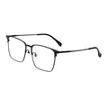 Hot Sale Square Anti Blue Titanium Alloy Semi-Rimless Lightweight Durable Glasses Frame Optical Eyewear for Unisex Eyeglasses
