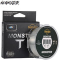 SeaKnight 100M Monster T1 Series Carbon Fiber Fluorocarbon Coating Braided Fishing Line Monofilament Leader Sinking Line River