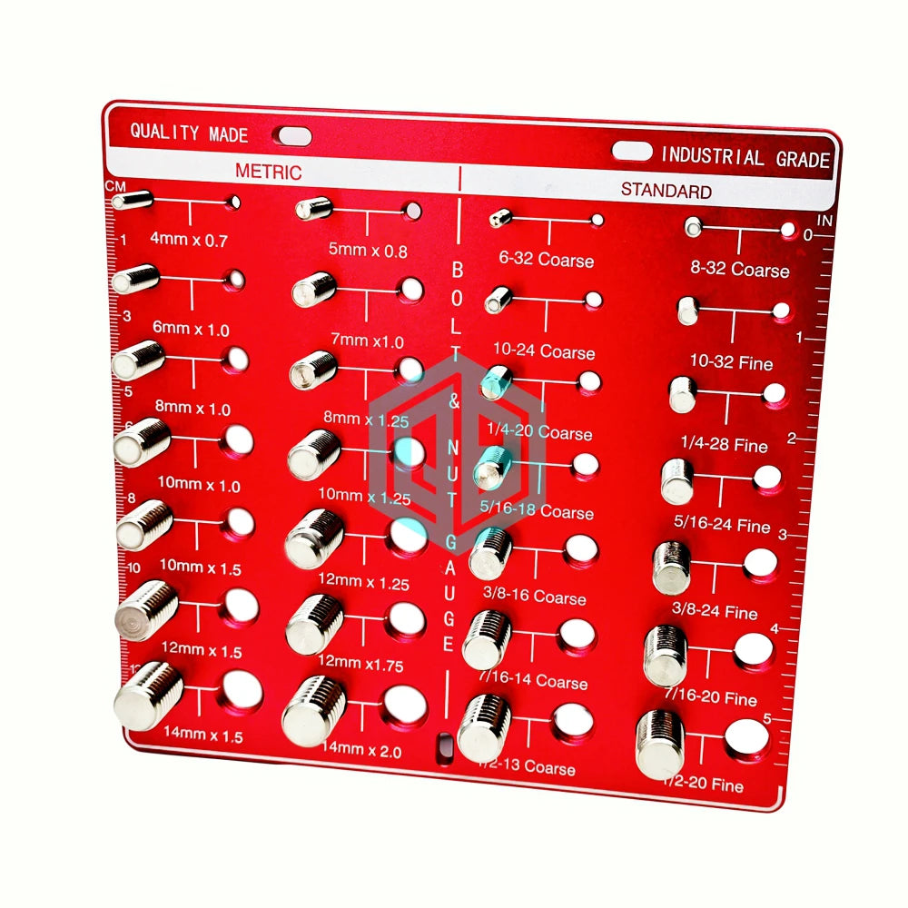Workshop Thread Pitch Tool 28 Sizes Precision Thread Measurement Set Fastener Thread Pitch Evaluator Detection Tool