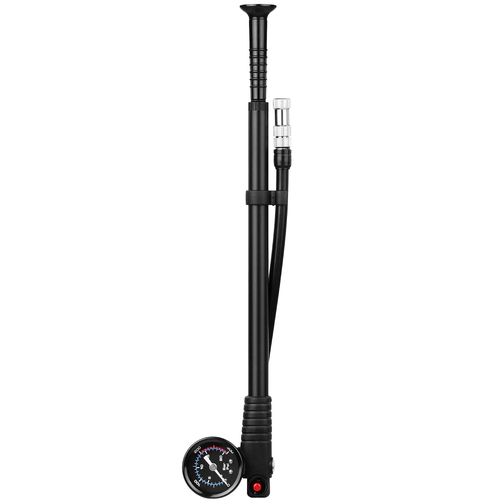 High Pressure 300 PSI Air Pump  Mountain Road Bike Pump with Gauge for Fork