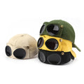 Outdoors Sunshade 6 Panel Dad Cap Fashion Personality Wholesale Custom logo Cotton Baseball Cap With Sunglasses