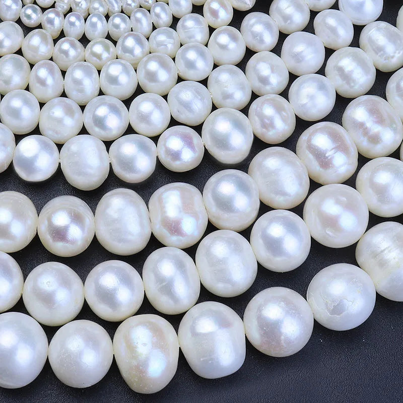 AAA Grade Genuine Natural Cultured Freshwater Potato Pearl Loose Beads for DIY Jewelry Making  3~10mm 33cm