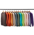 AI-MICH Unisex Plain Long Sleeve Sweatshirt Customizable Streetwear for Men 100% Cotton Spring & Fall Animal Pattern Sublimation