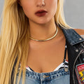 Elegant Simple Chunky Circle Torques Necklaces for Women Trendy Choker Collar 2025 Fashion Jewelry Female Neck Accessories Gifts