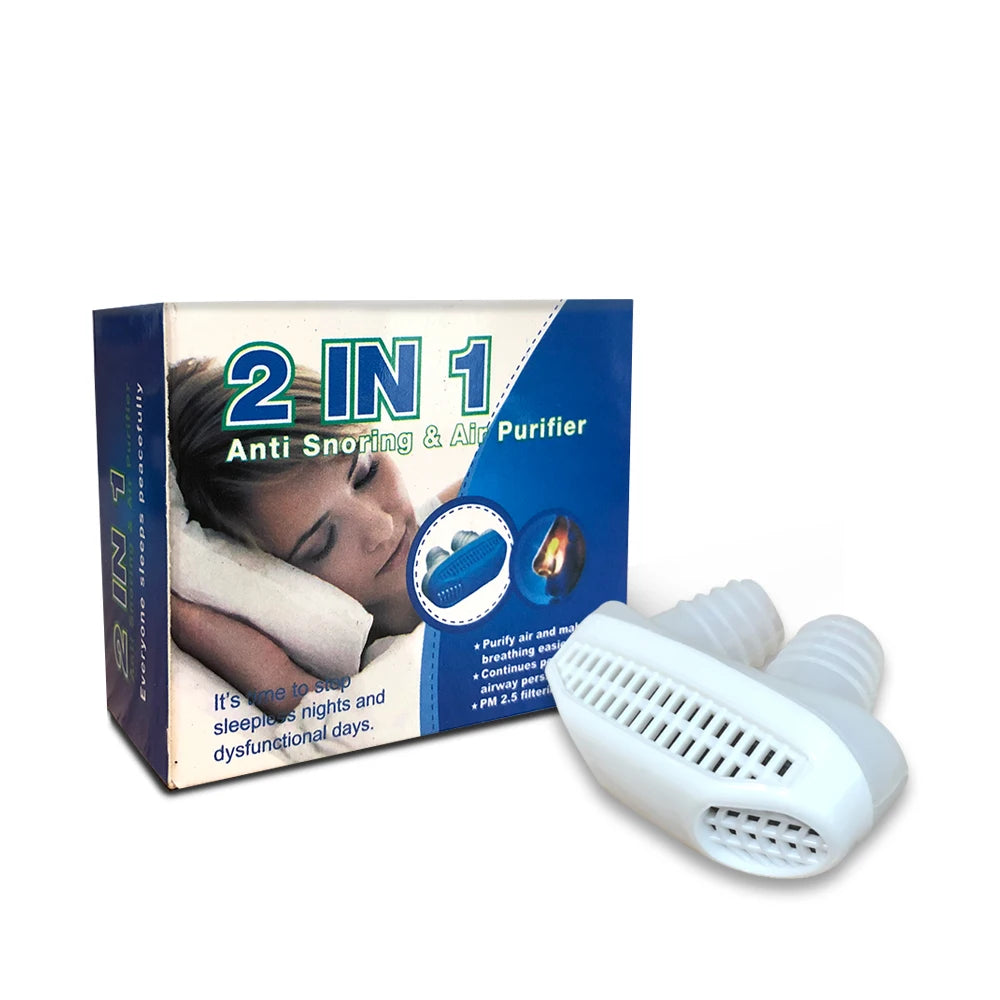 Easy to Use and Affordable Silicone Air Purifier Filter Anti Snore Reduce Snoring