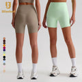 No Camel Toe Workout Yoga Shorts Women Tummy Control Compression Fitness Yoga Women Biker Shorts