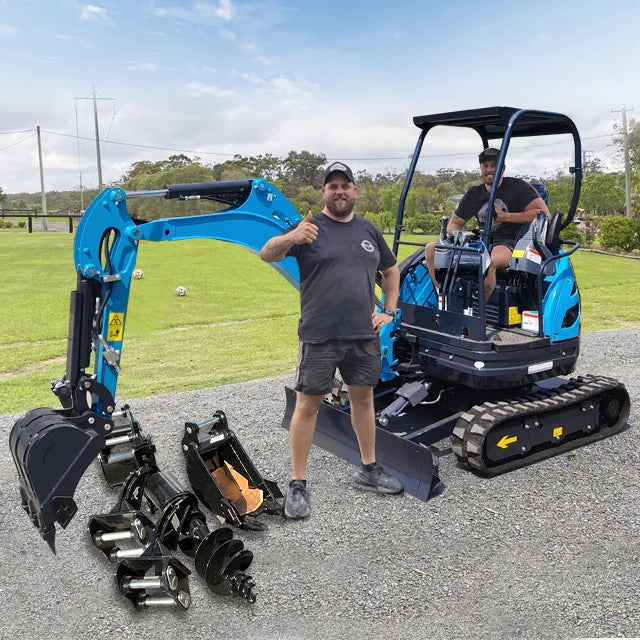 The Farm Uses a 1.8-ton 2-ton Tracked Small Excavator with Complete Accessories for Earthwork Machinery