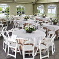 Outdoor Casual Restaurant Folding Chair White Resin PP with Soft Bag Can Be Stacked for Rental Wedding Chair Lawn Garden Chair