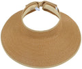 Hot Sale UPF50+ Wide Brim Roll-up Sun Visor Straw Hat Empty-top Simplicity Summer Women Outdoor Travel