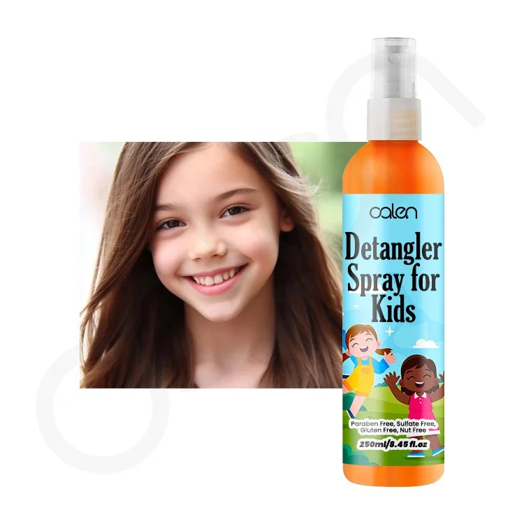 Luxfume Factory Customized 250ml Anti-Frizz Smoothing Hydrating Moisturizing Kids Hair Detangler Spray