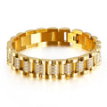 European and American Stainless Steel Bracelet Diamond Titanium Steel Bracelet